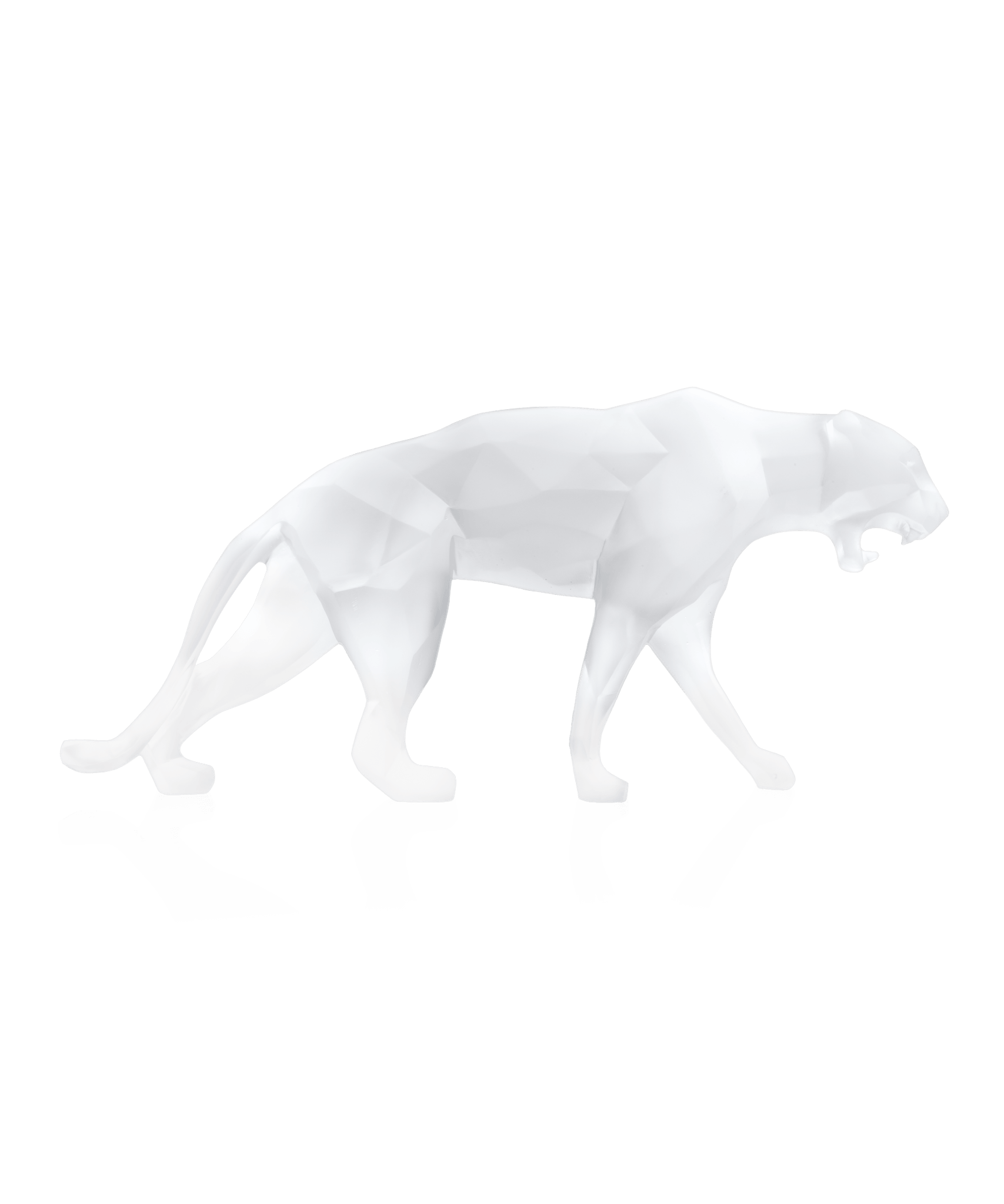 Daum Wild Panther By Richard Orlinski 99ex Sculpture — White