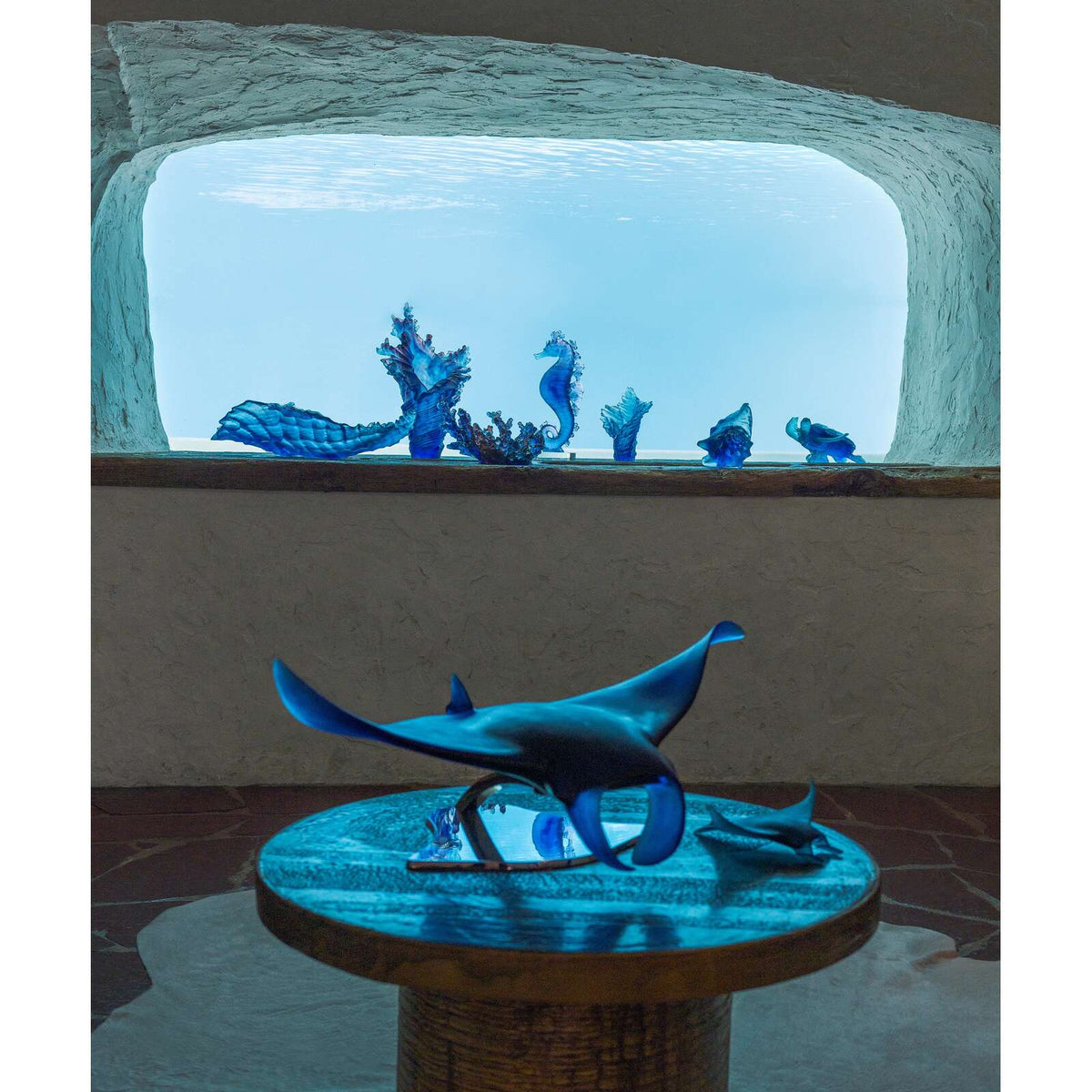 Daum XL Manta Ray By Umberto Nuzzo 50ex Sculpture, alternate view