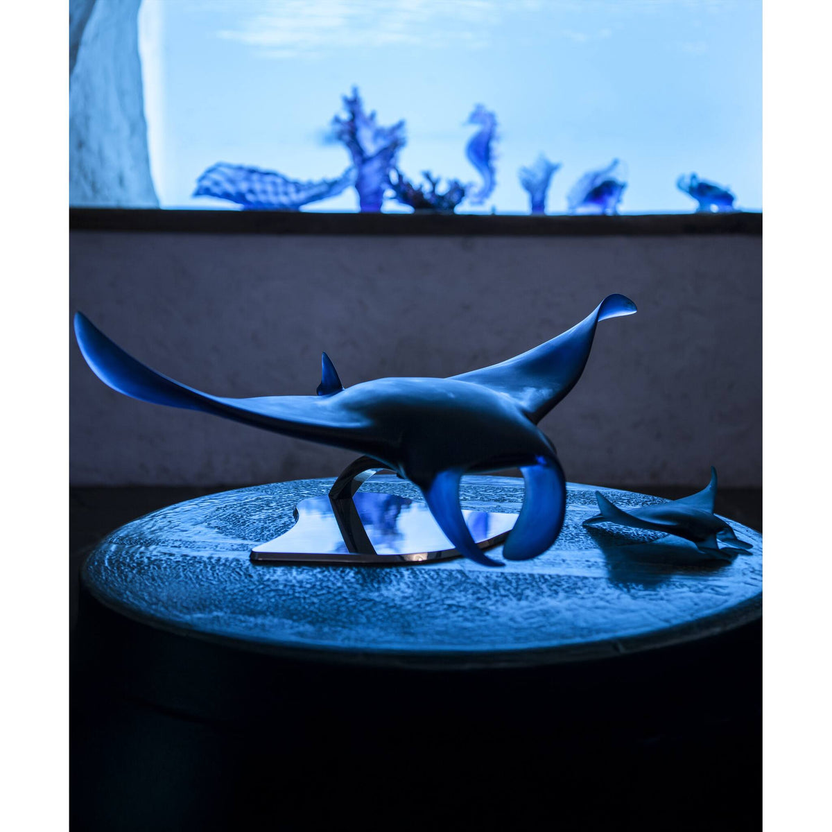 Daum XL Manta Ray By Umberto Nuzzo 50ex Sculpture, alternate view
