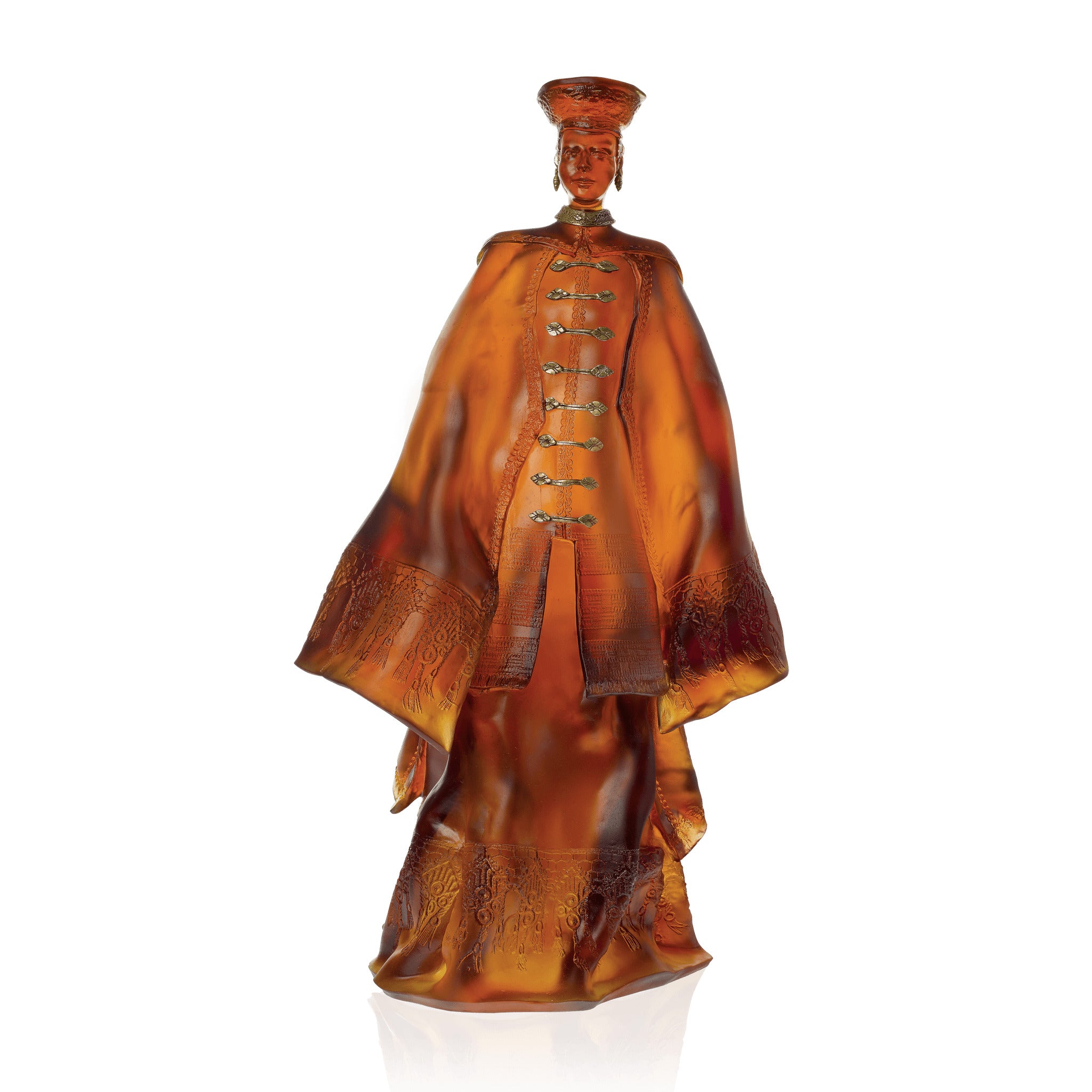 Daum Zhao By Paul Beckrich 8ex Sculpture — Amber