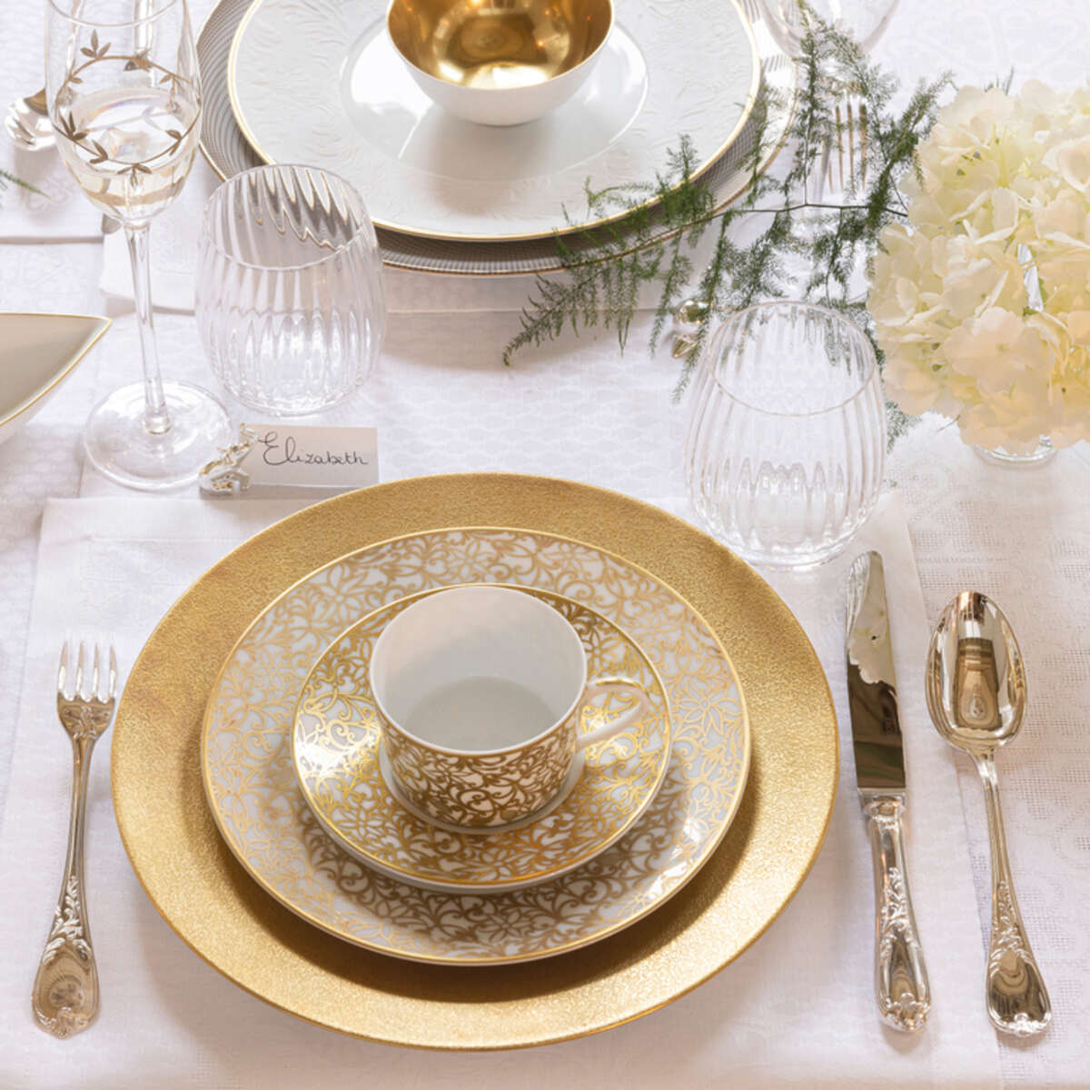 Ercuis Du Barry Table Fork, view 3
