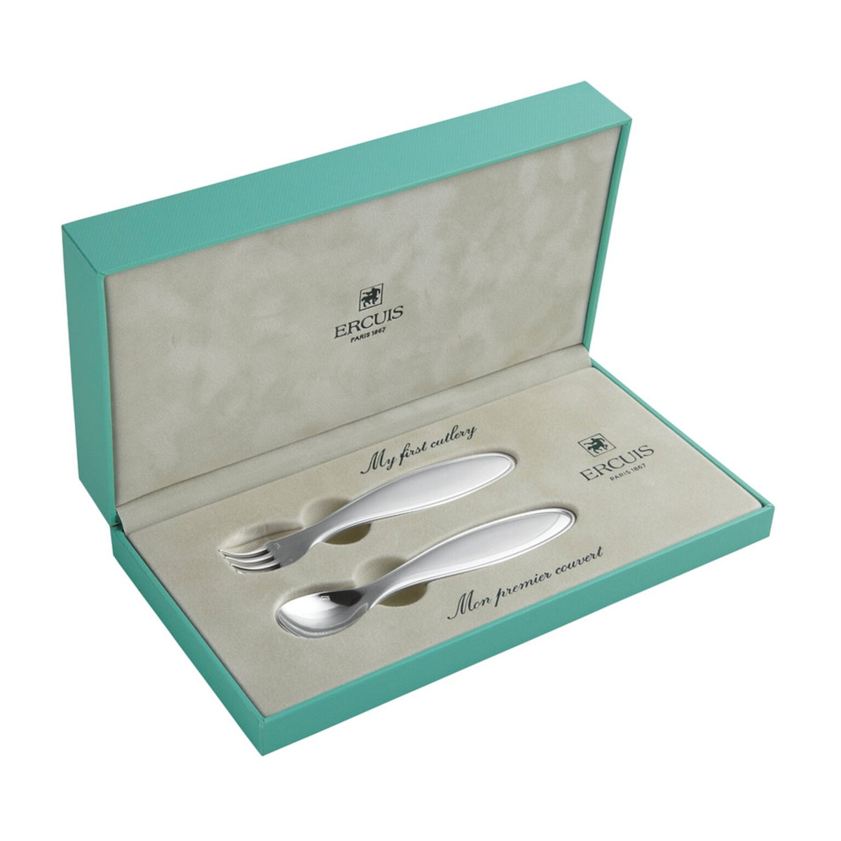 Ercuis Instants Précieux Mistral Kids Set, Fork and Spoon, view 3