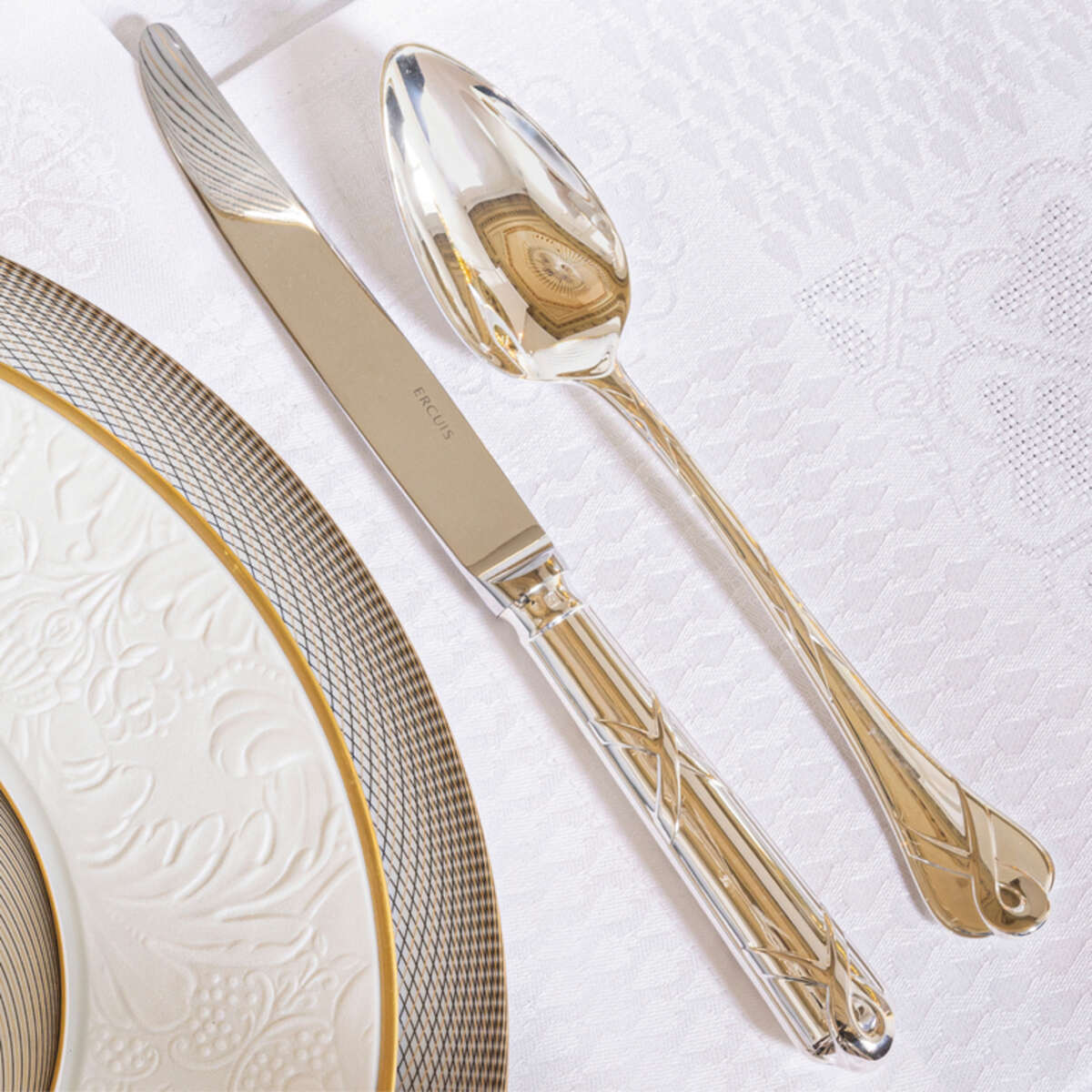 Ercuis Paris Table Spoon, view 3