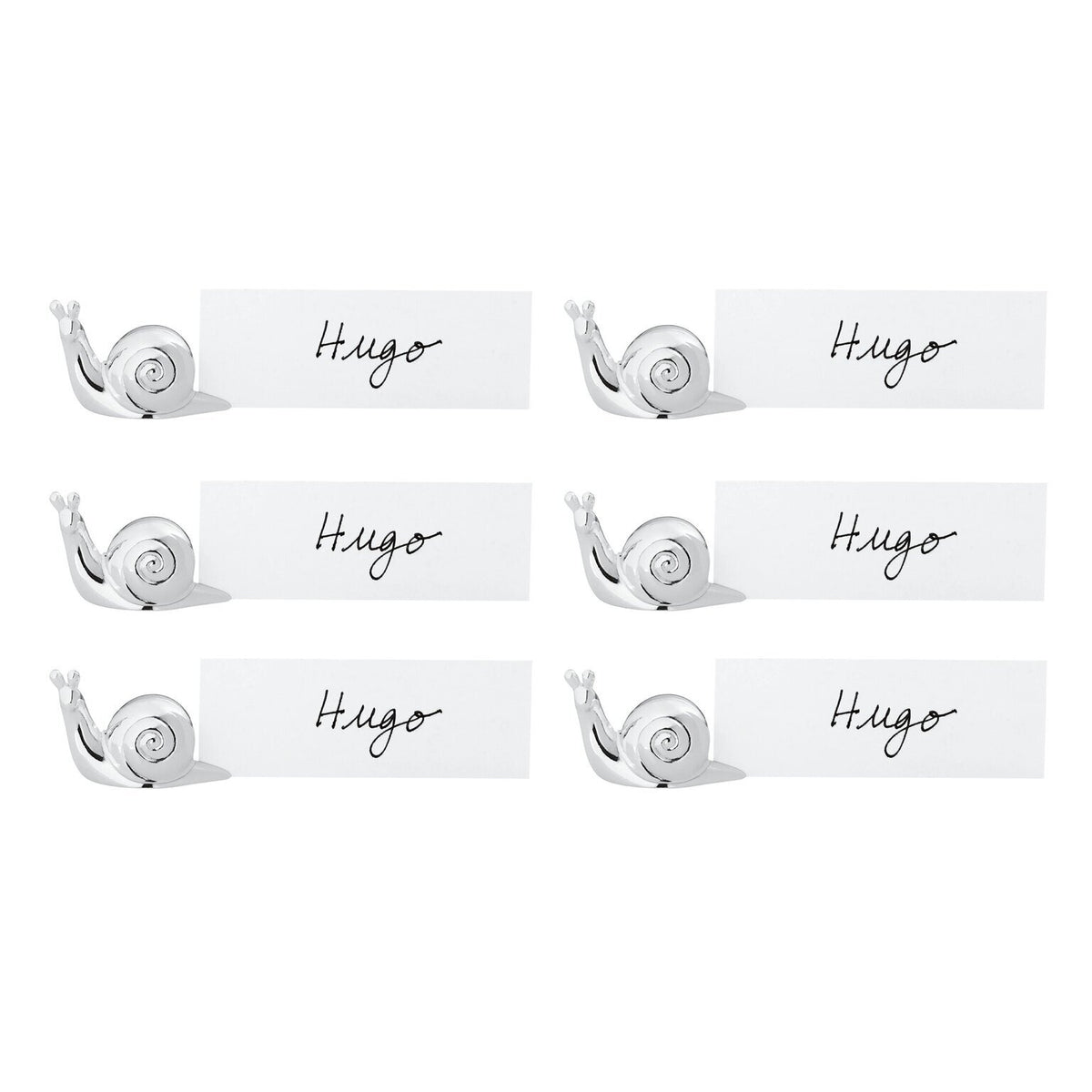 Ercuis Sélection Marque-Places Set of 6 Place Card Holder Snail