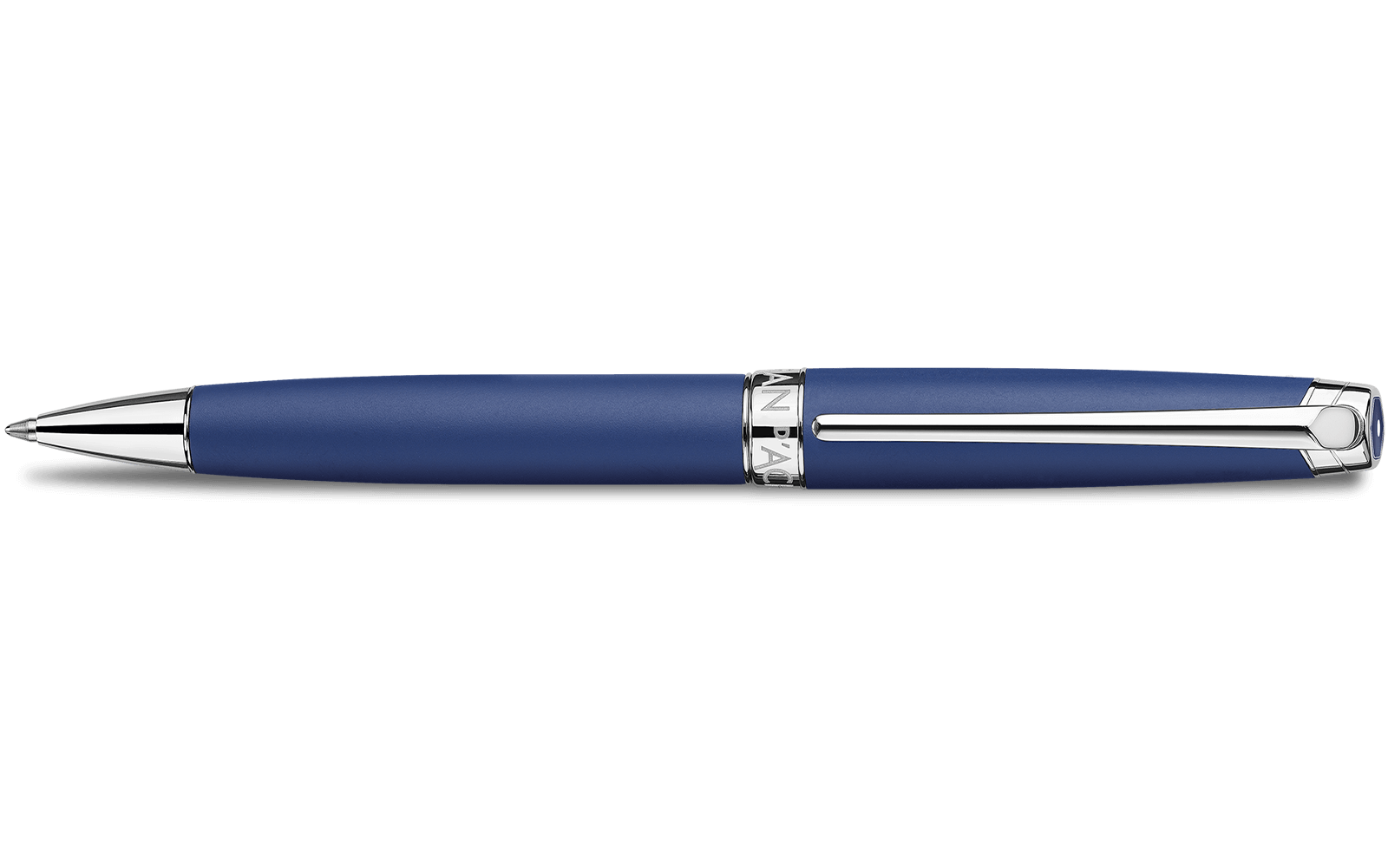 Caran d'Ache Léman Blue Matt Ballpoint Pen - view 2