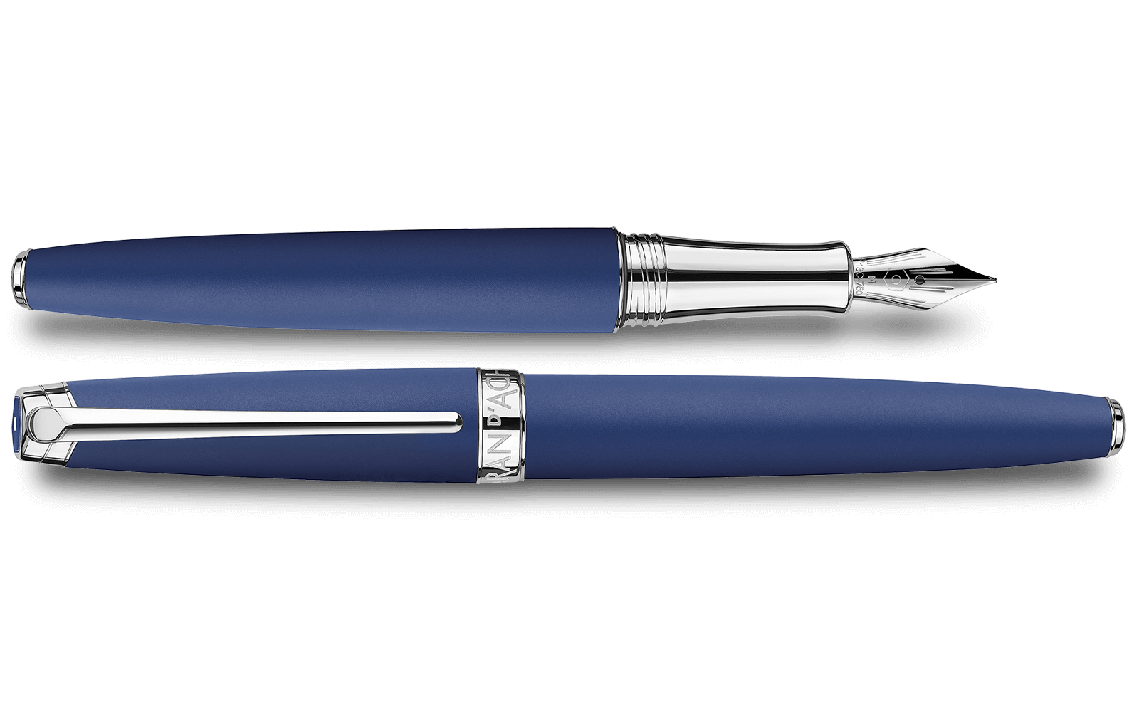 Caran d'Ache Léman Blue Matt Fountain Pen - view 2