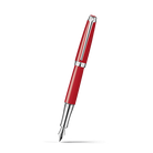 Caran d'Ache Léman Scarlet Red Fountain Pen on a white background