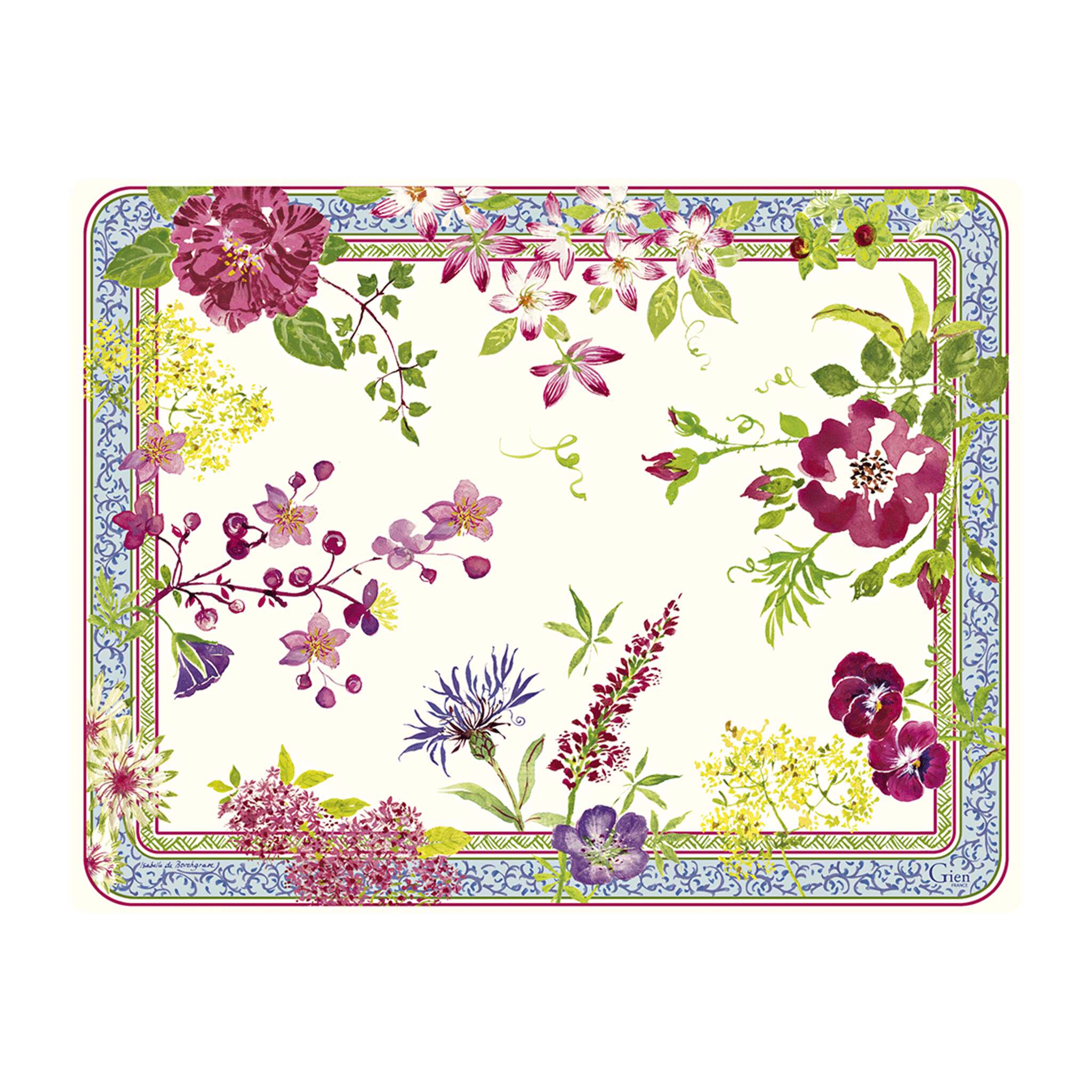 Gien Acrylic Serving Tray, Large - Millefleurs