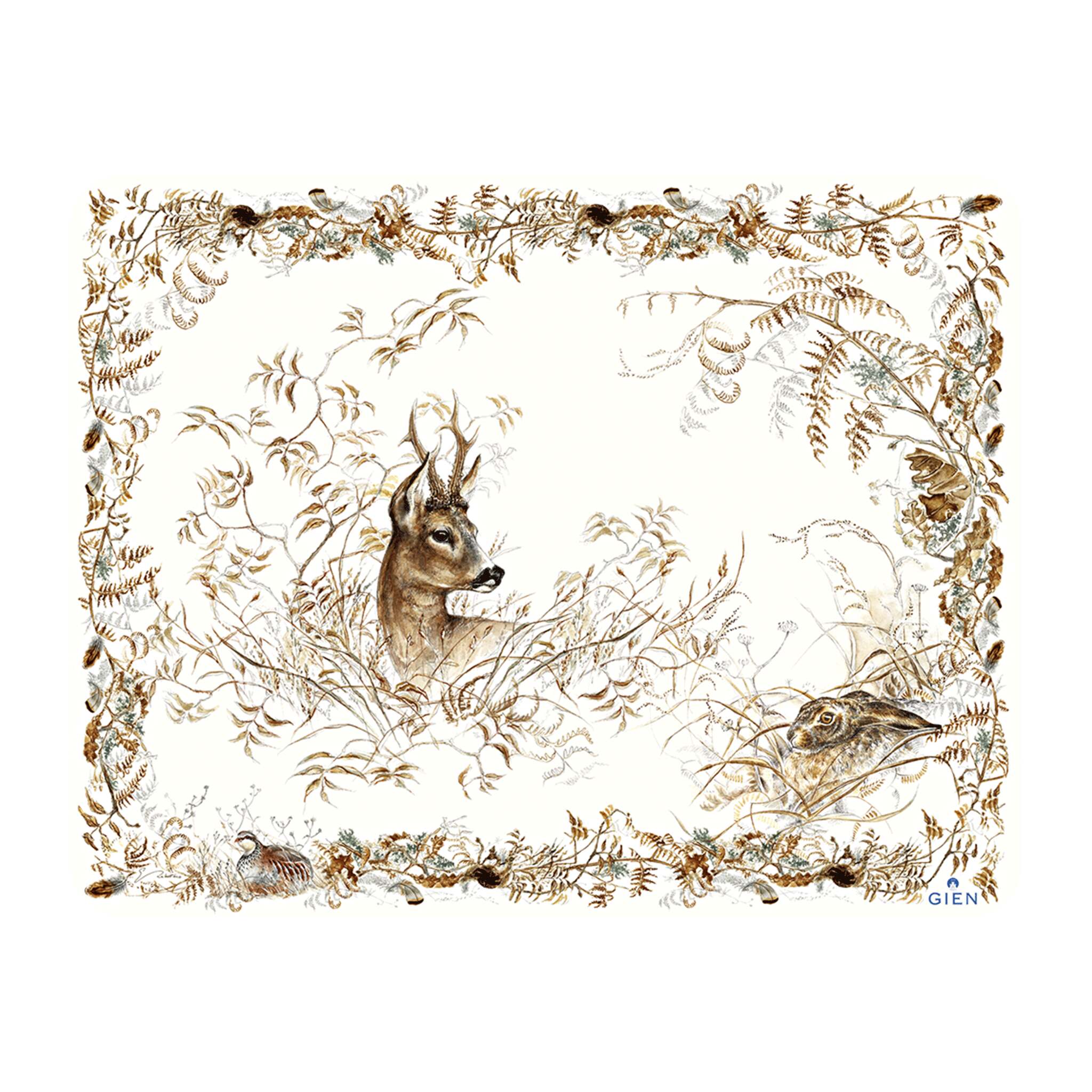 Gien Acrylic Serving Tray, Large - Sologne