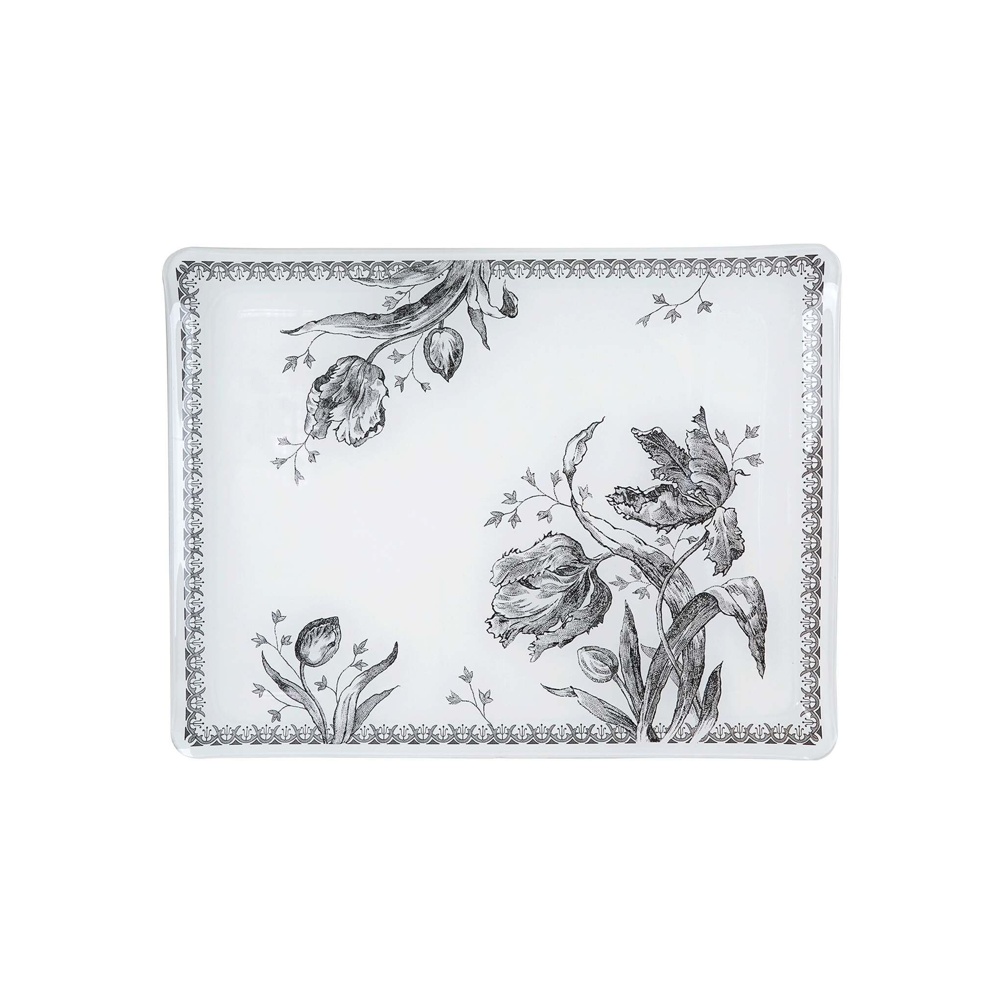 Gien Acrylic Serving Tray, Small - Tulipes