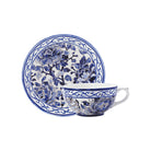 Gien Breakfast Cup & Saucer - Pivoines Bleues Cup & Saucer Set