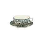 Gien Breakfast Cup & Saucer - Pivoines Vertes Cup & Saucer Set