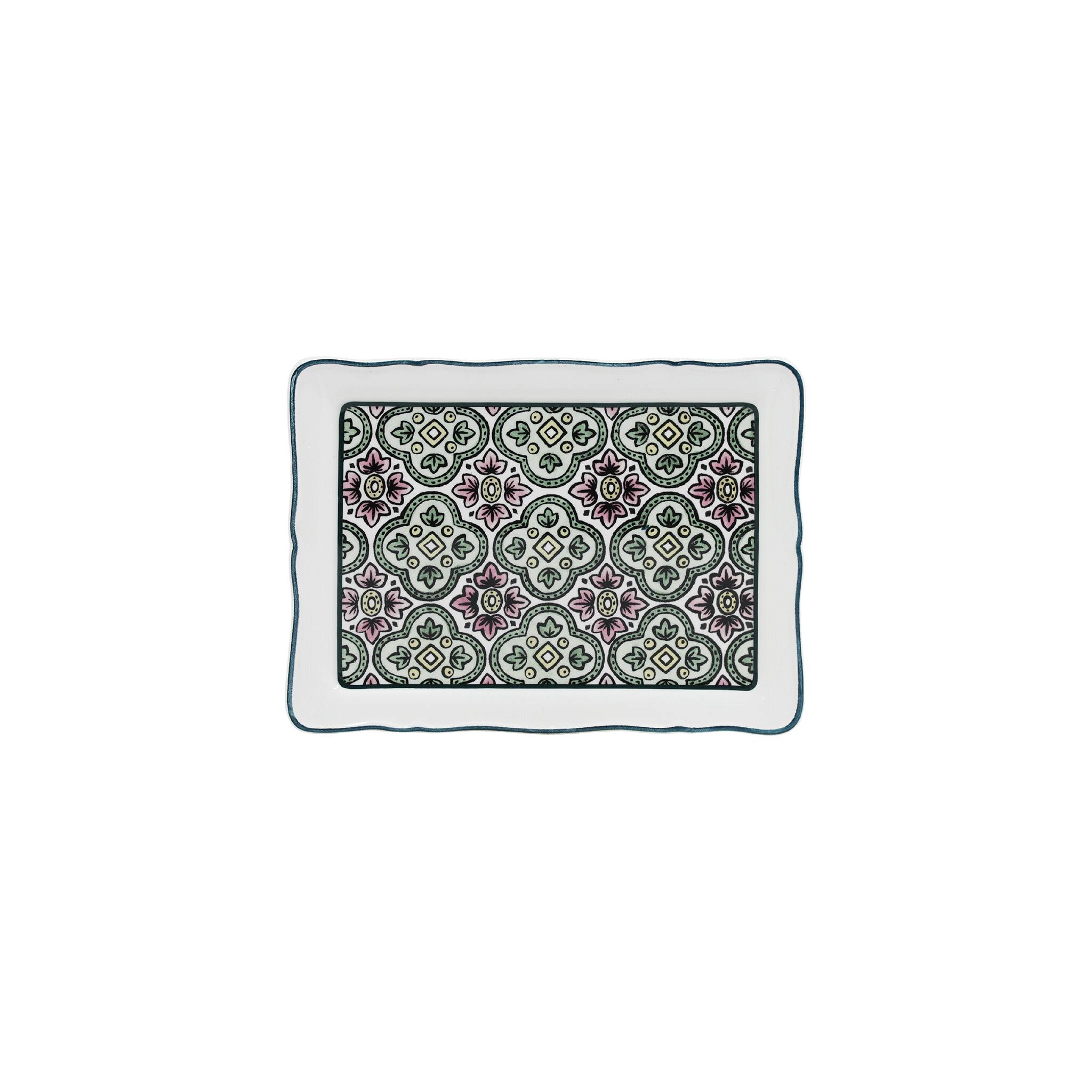 Gien Butter Tray - Dominoté Butter Dish