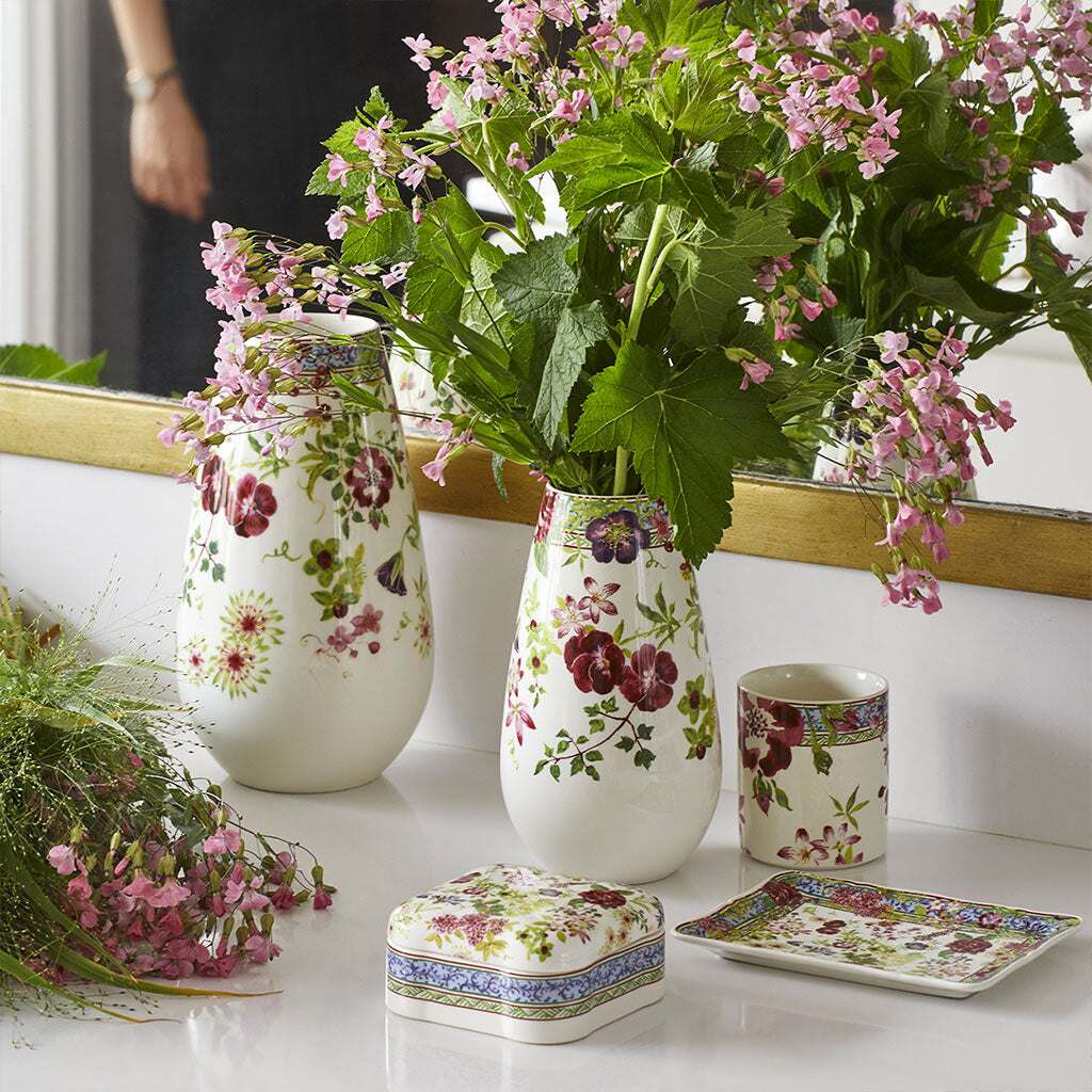 Gien Butter Tray - Millefleurs Butter Dish, alternate view