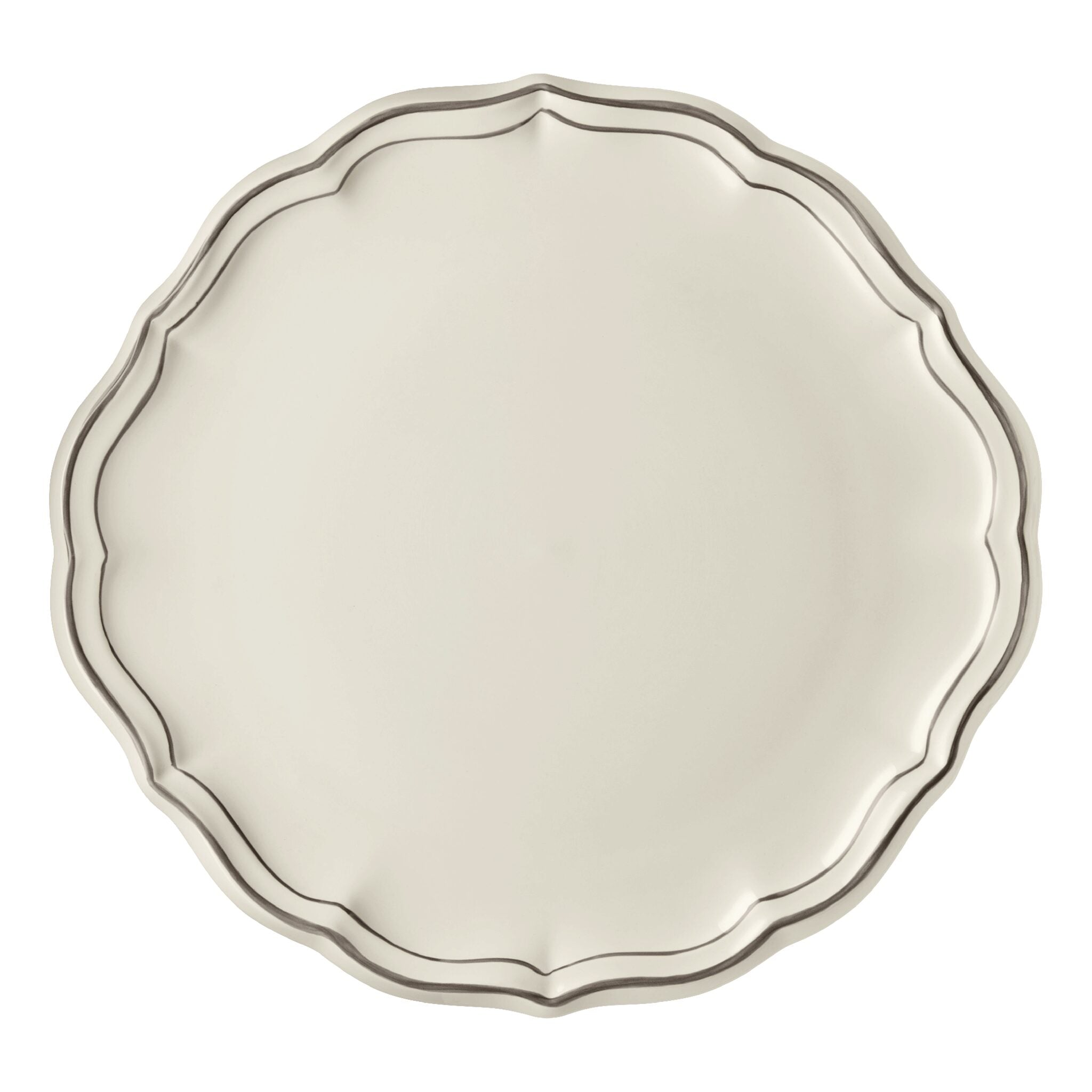 Gien Cake Platter - Filet Taupe