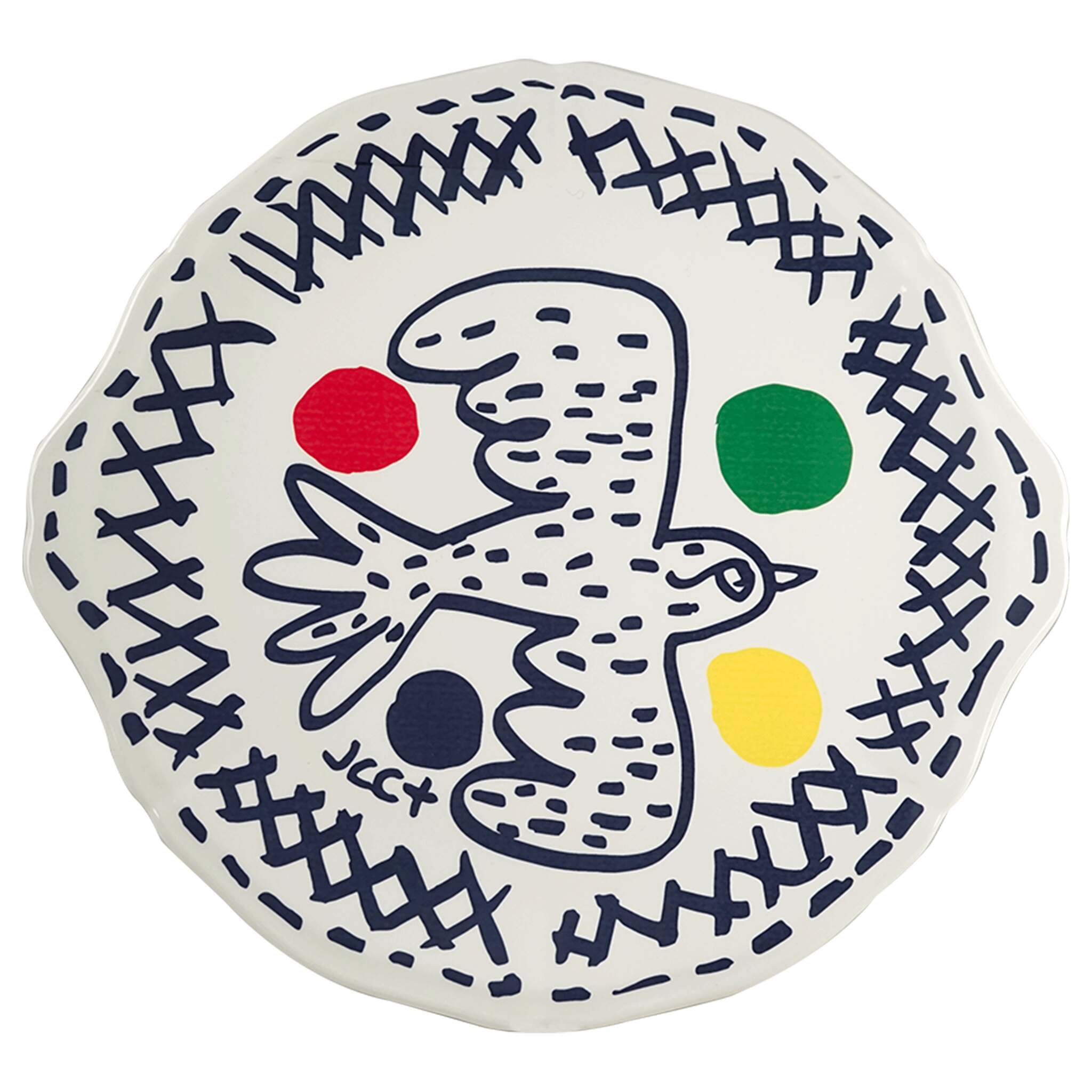 Gien Cake Platter - L'Archipel Sentimental