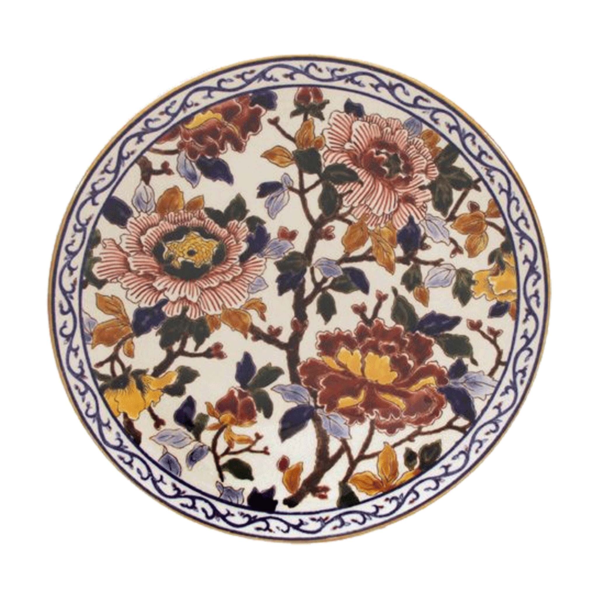 Gien Cake Platter - Pivoines