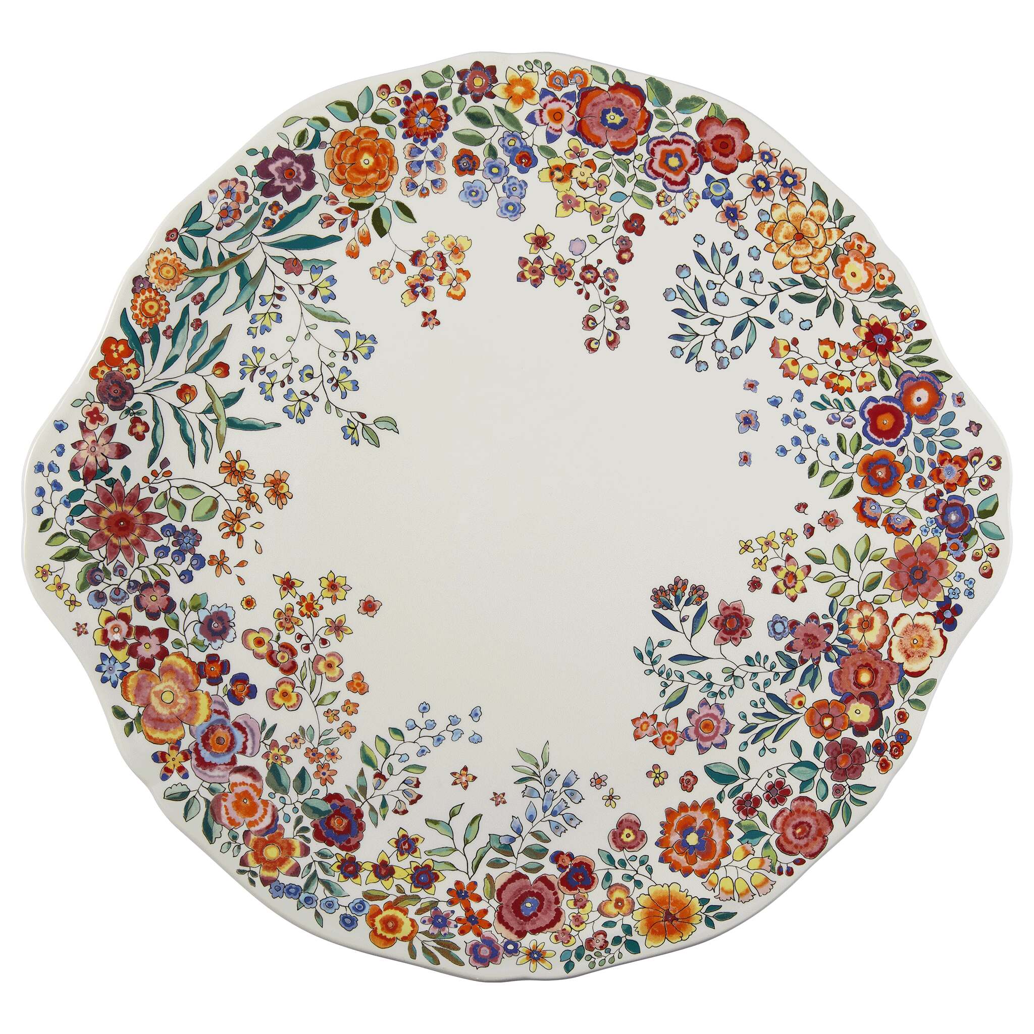 Gien Cake Platter - Poésie