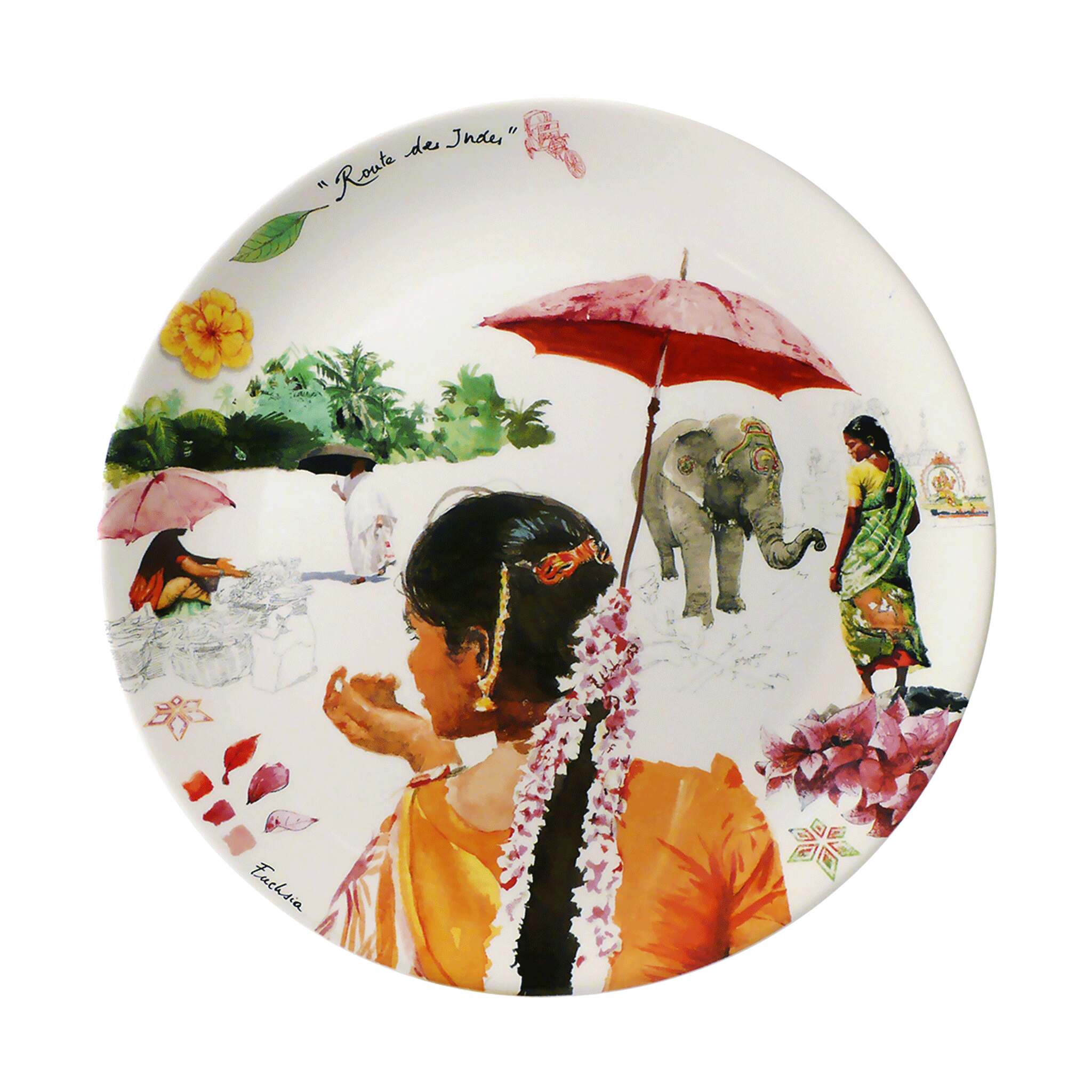 Gien Cake Platter - Route Des Indes