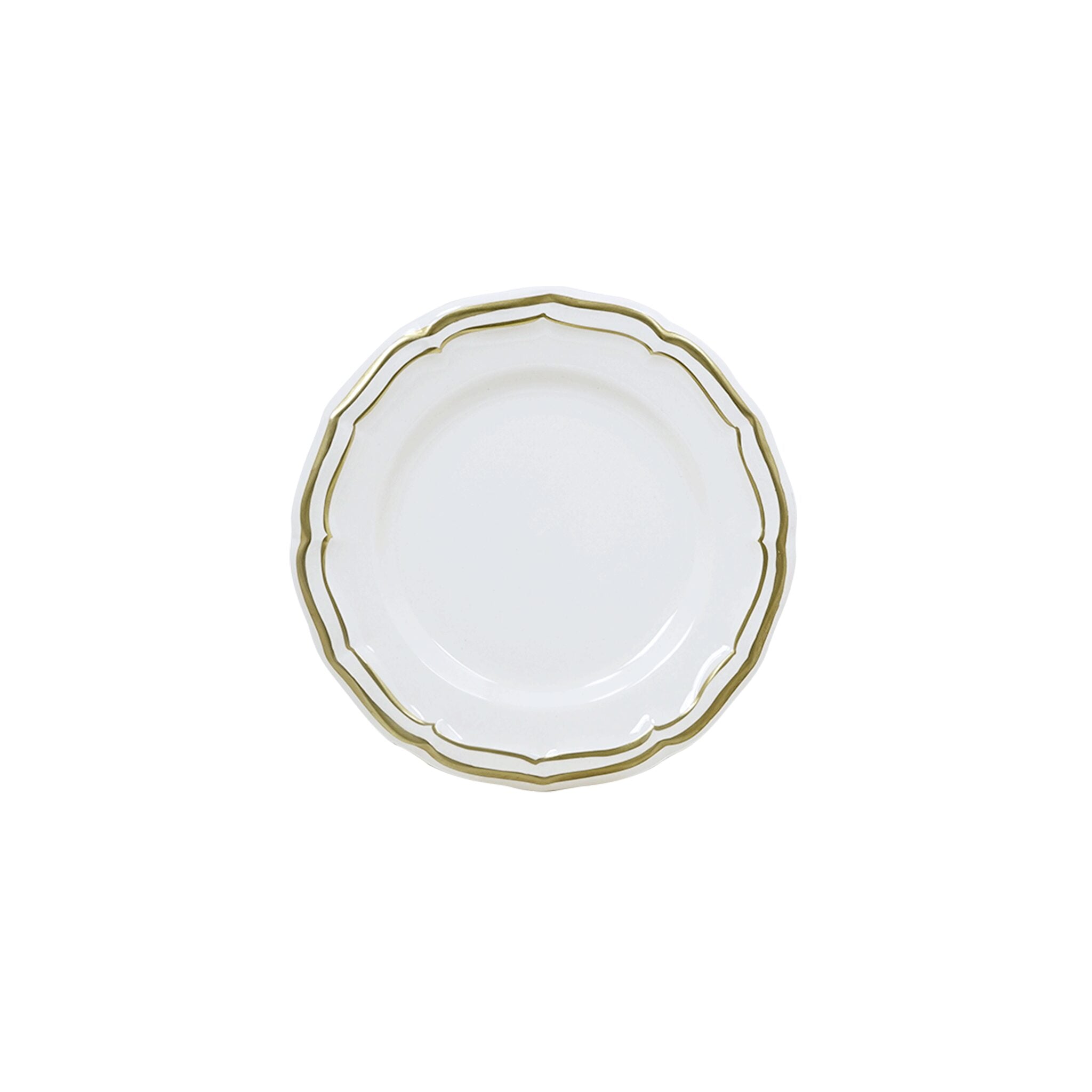 Gien Canape Plate - Filet Gold