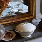 Gien Covered Vegetable - Rocaille White Vegetable Bowl, alternate view