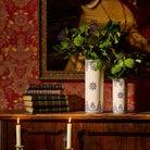 Gien Cylinder Vase, Medium - Rouen Or, alternate view