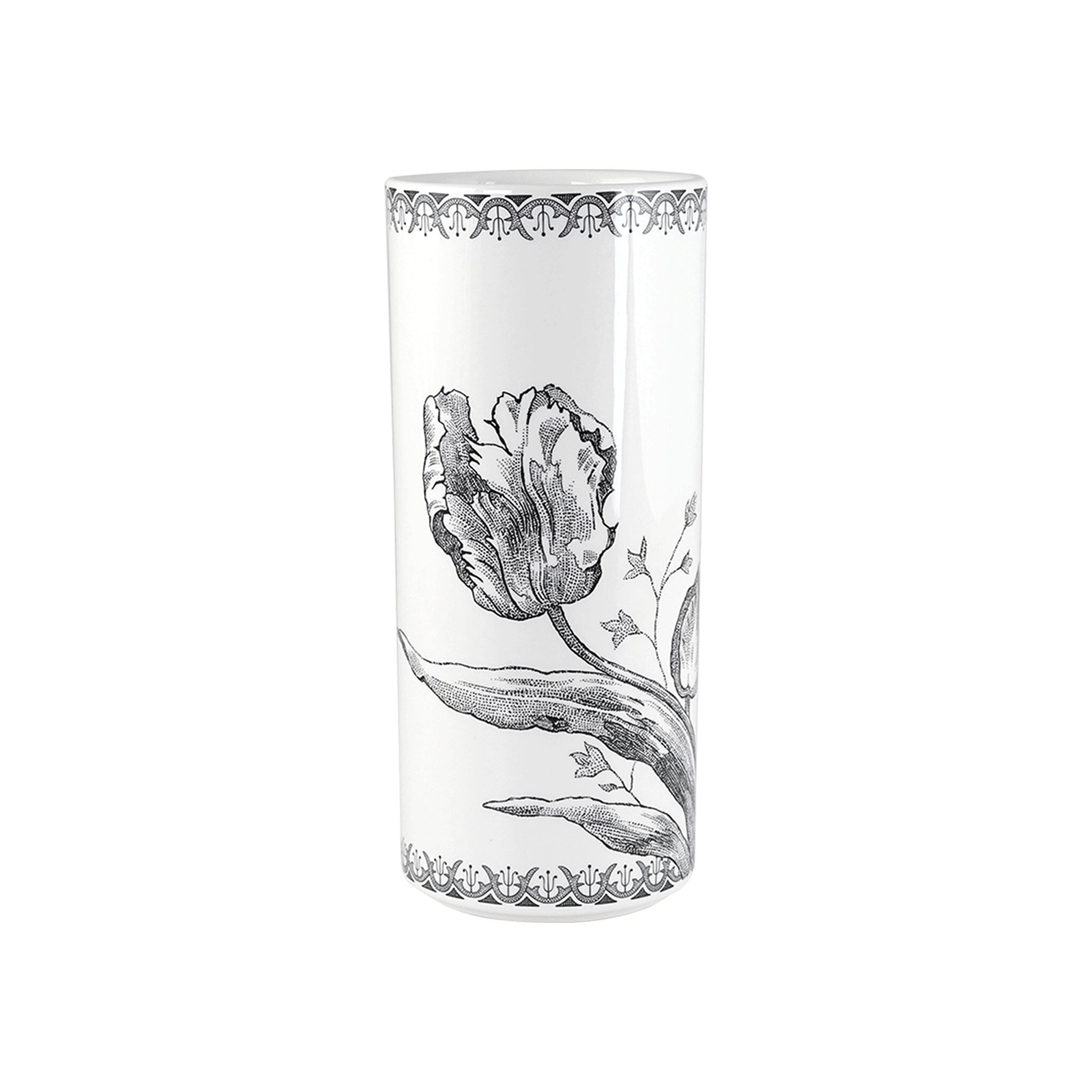 Gien Cylinder Vase, Medium - Tulipes