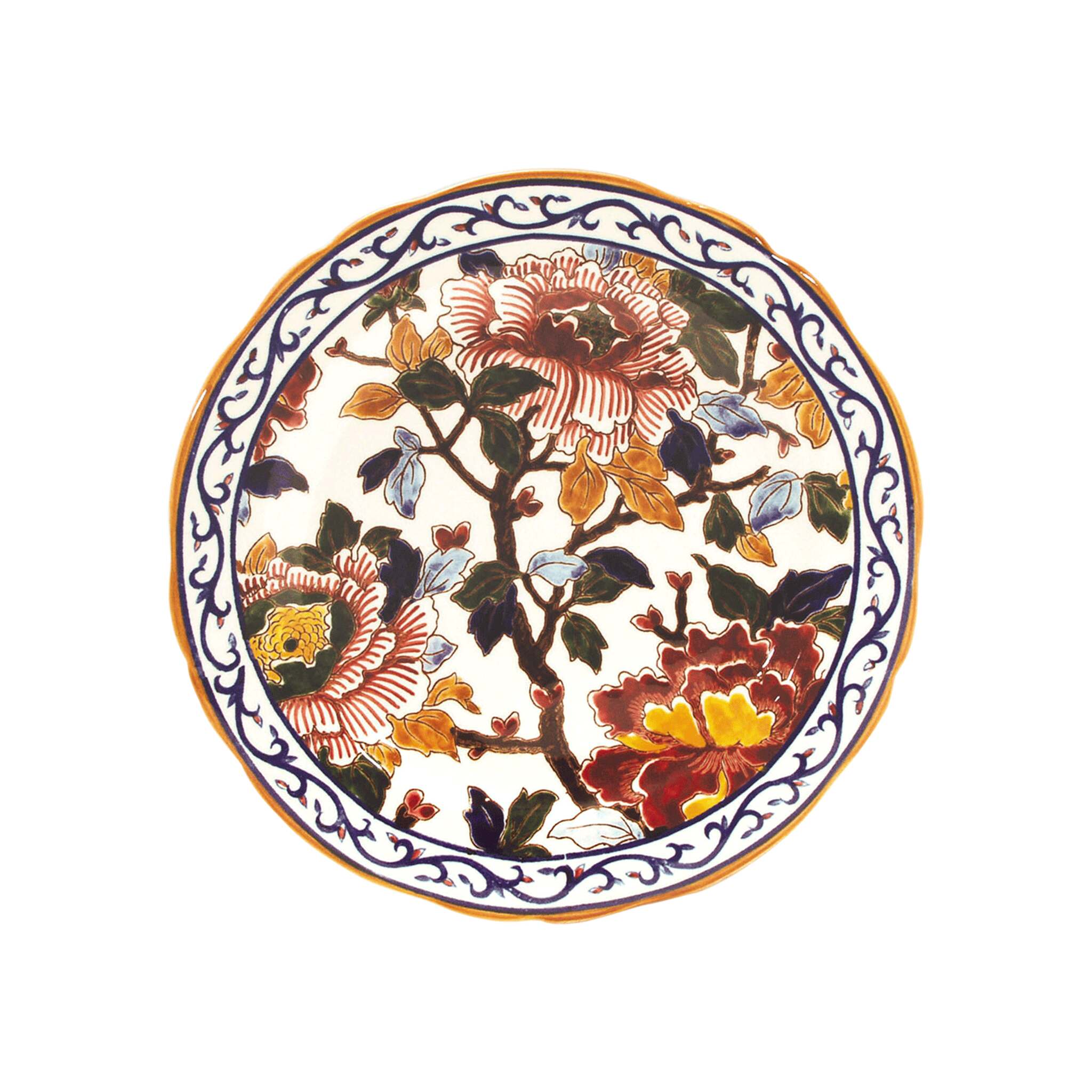 Gien Dessert Plate - Pivoines