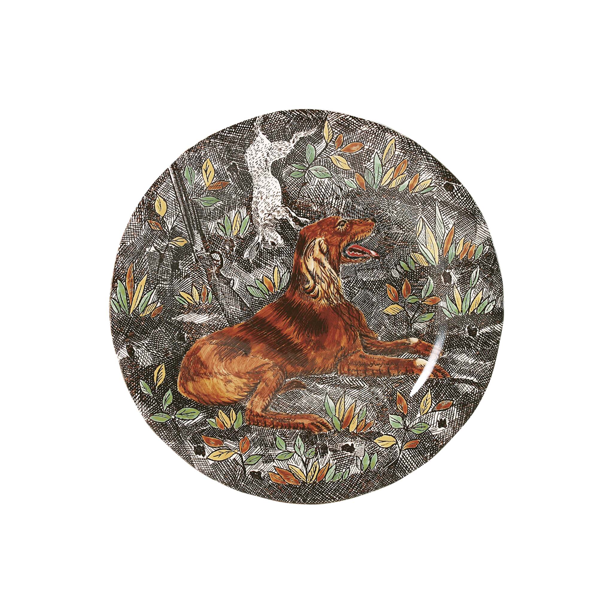 Gien Dessert Plate Red Setter - Rambouillet