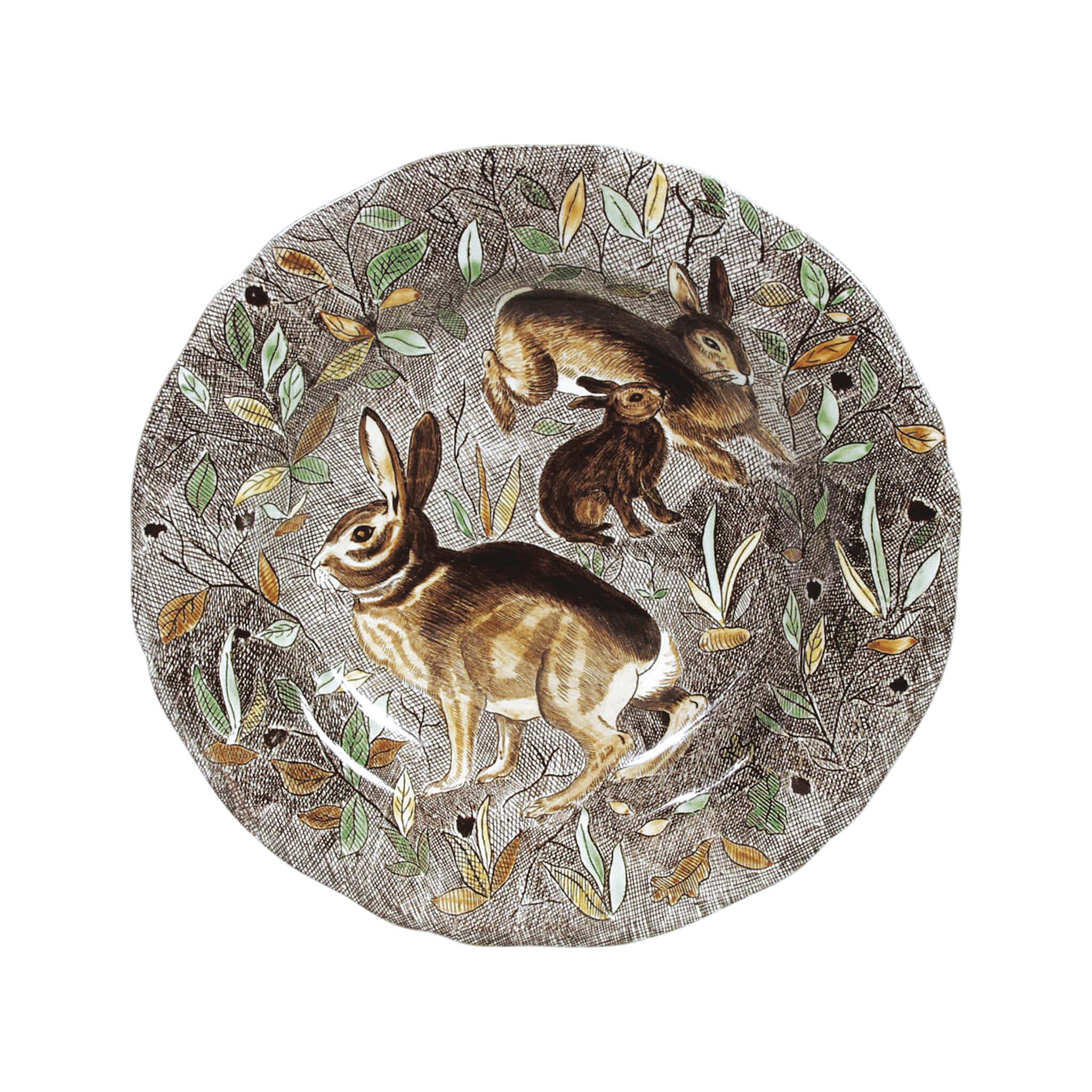Gien Dinner Plate Rabbit - Rambouillet