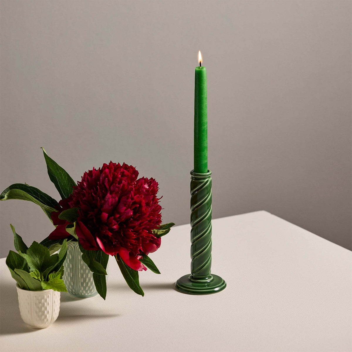 Gien Fern Candleholder - Berlingot, lifestyle view