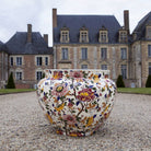 Gien Flower Pot Holder Fontainebleau - Pivoines Vase, alternate view