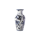 Gien Fluted Vase, Small - Pivoines Bleues