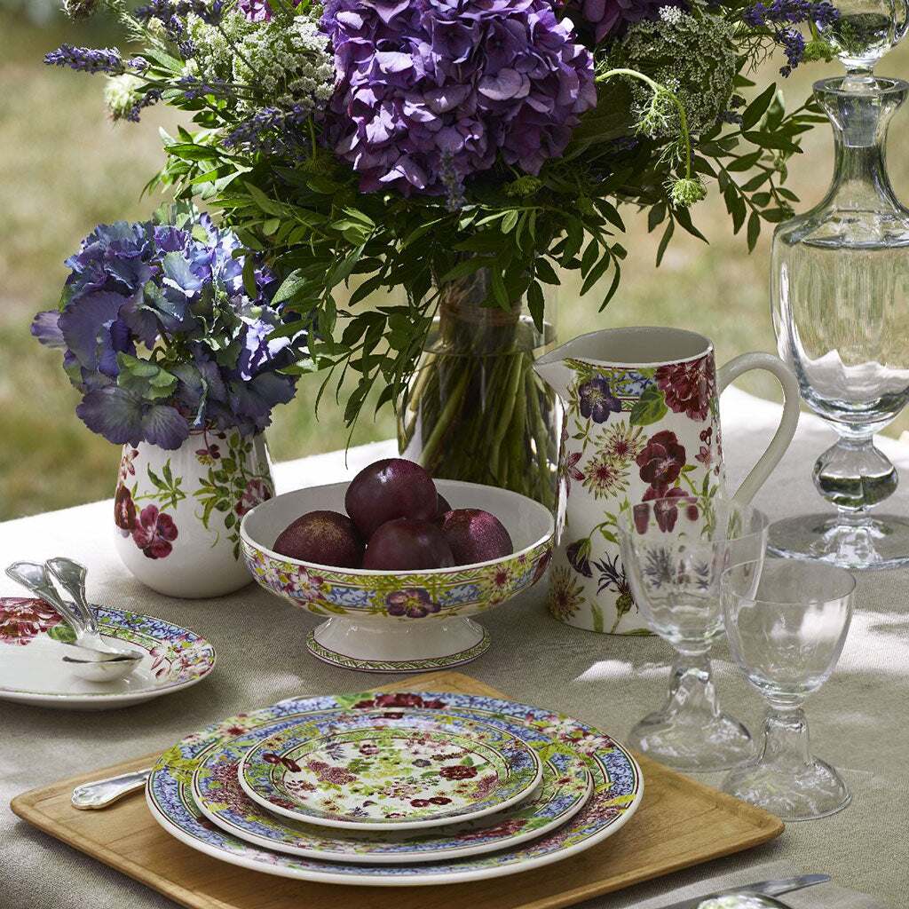 Gien Footed Cake Stand - Millefleurs, alternate view