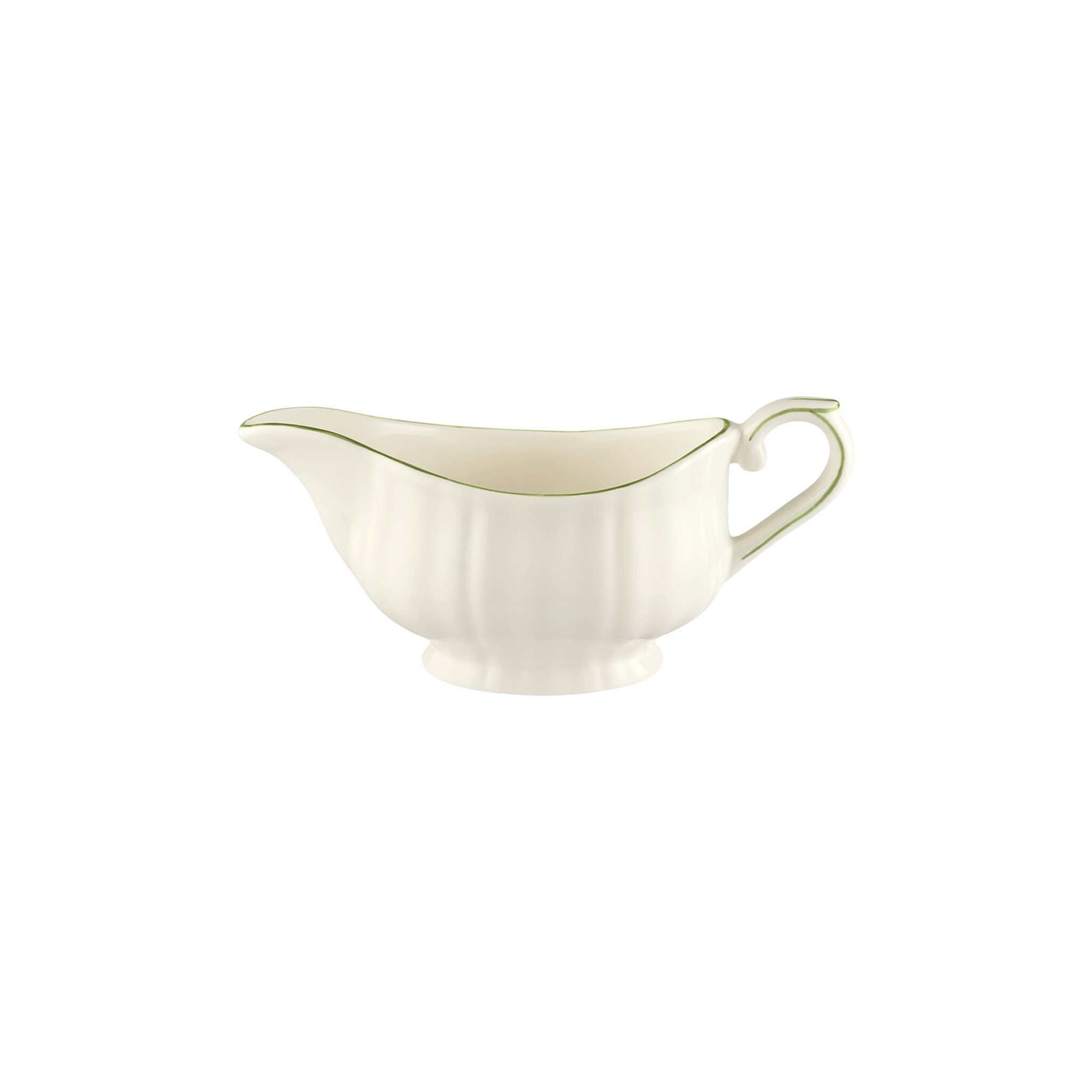 Gien Gravy Boat - Filet Green