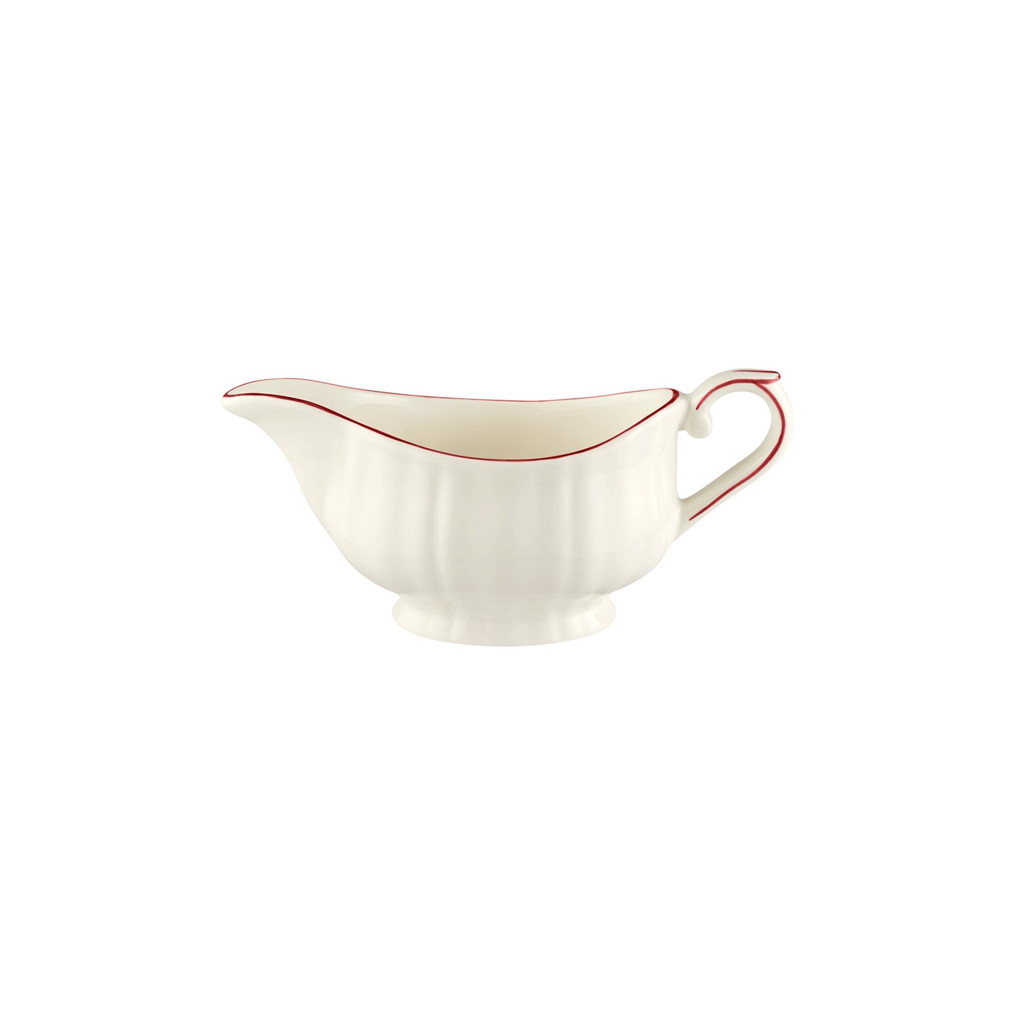 Gien Gravy Boat - Filet Red