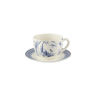 Gien Jumbo Cup & Saucer - Les Dépareillées Blue Cup & Saucer Set