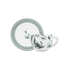 Gien Jumbo Cup & Saucer - Les Dépareillées Green Cup & Saucer Set