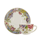 Gien Jumbo Cup & Saucer - Millefleurs Cup & Saucer Set