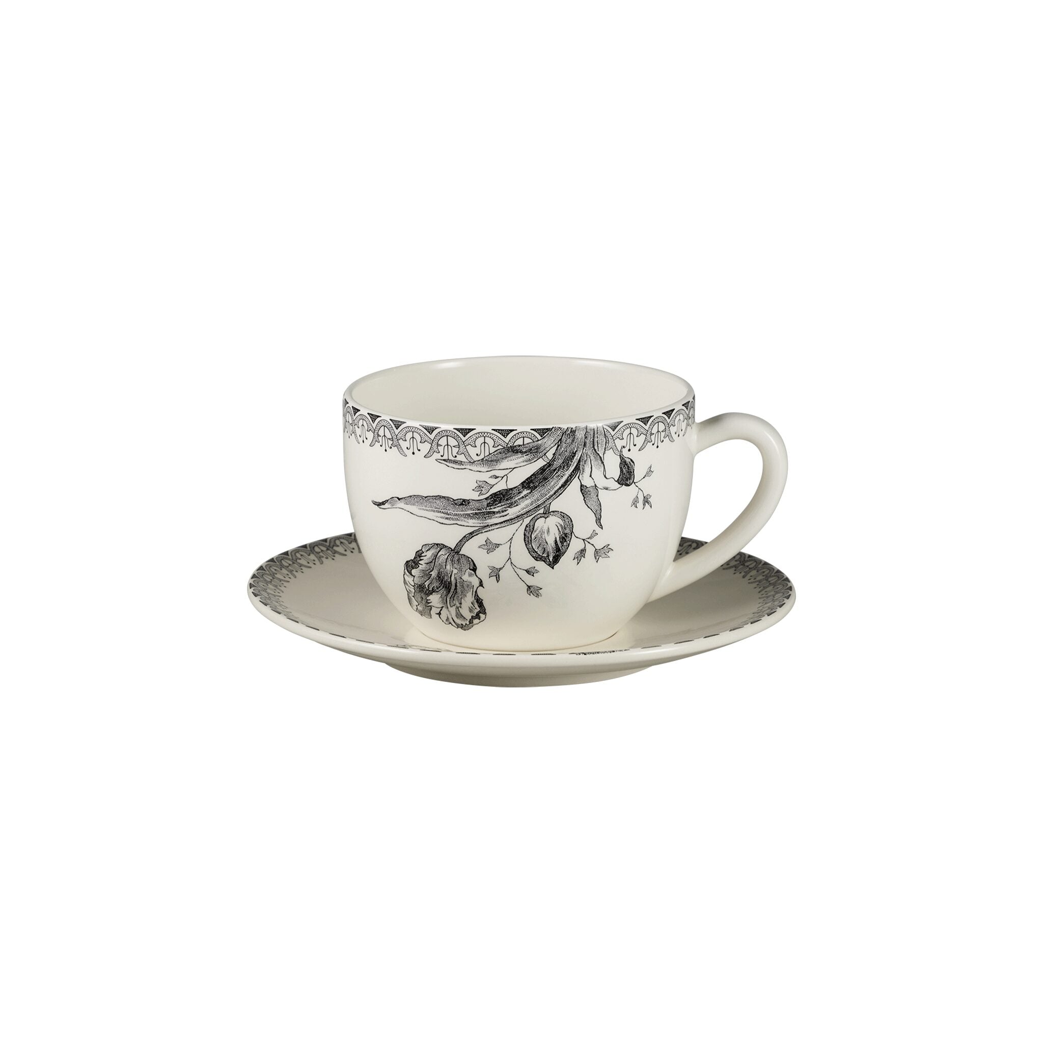 Gien Jumbo Cup & Saucer - Tulipes Cup & Saucer Set