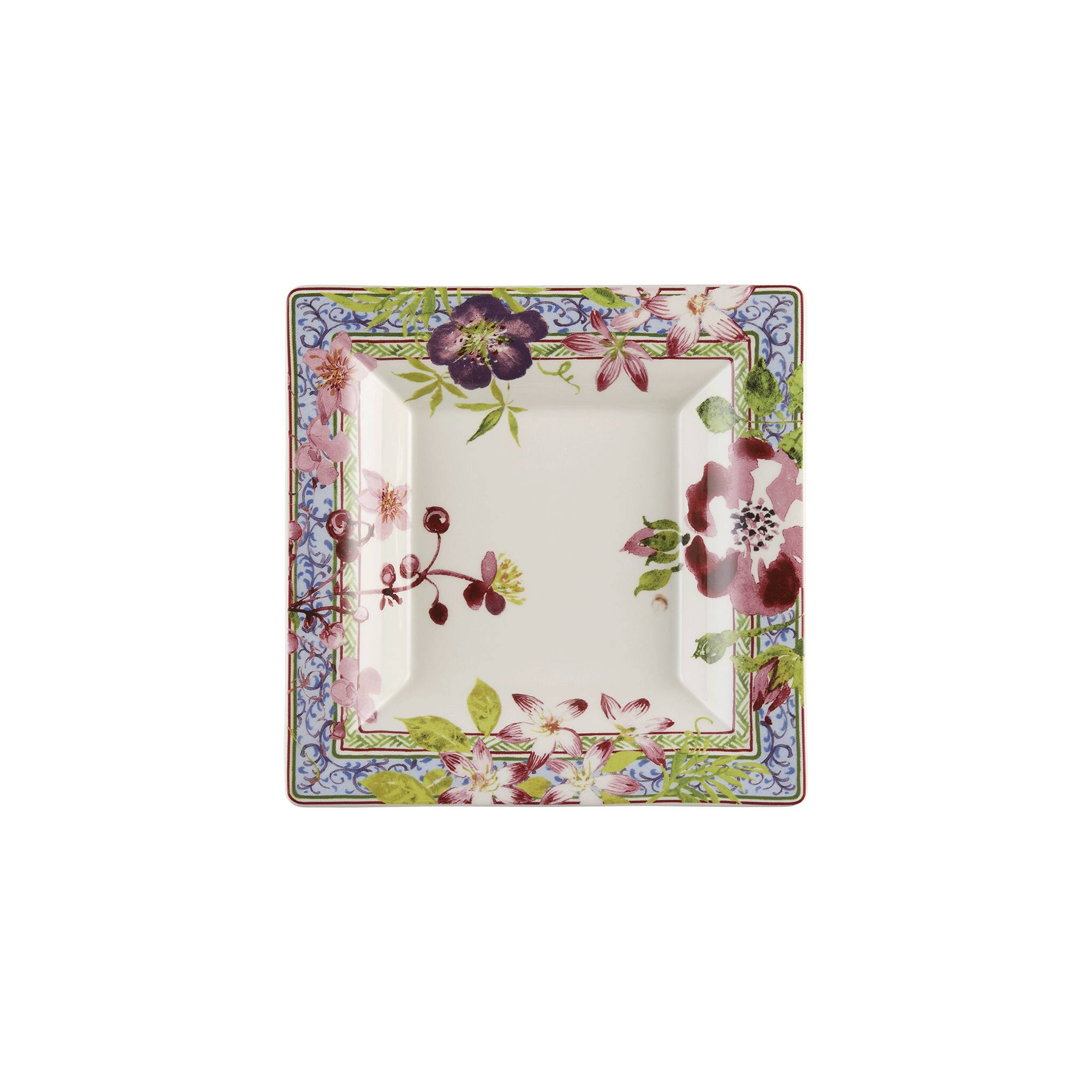 Gien Large Square Candy Tray - Millefleurs Candy Dish
