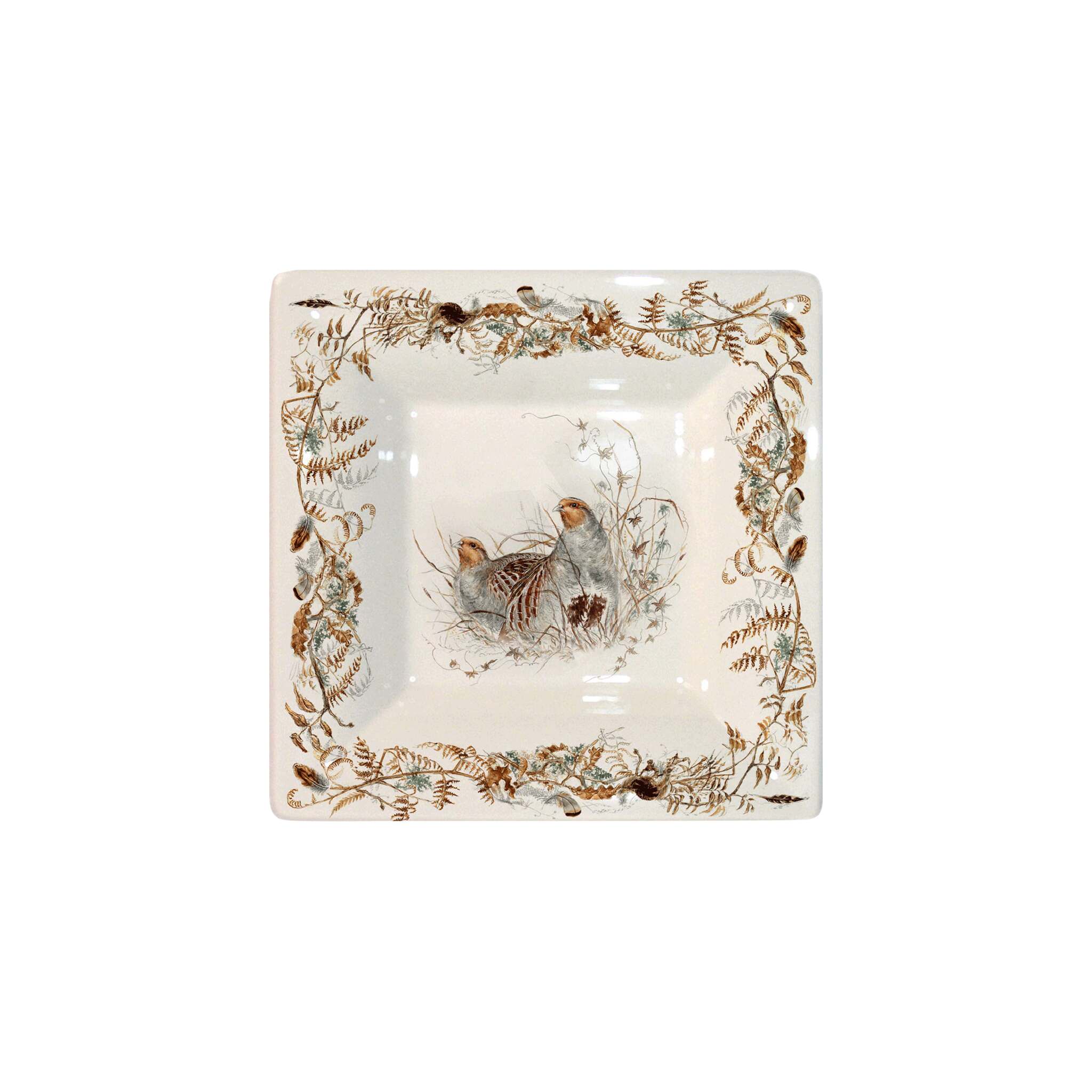 Gien Large Square Candy Tray - Sologne Candy Dish