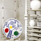 Gien Large Wall Platter Les Murmures De L'Aube - L'Archipel Sentimental, alternate view