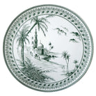 Gien Large Wall Platter Vues D'Orient - Les Dépareillées Green