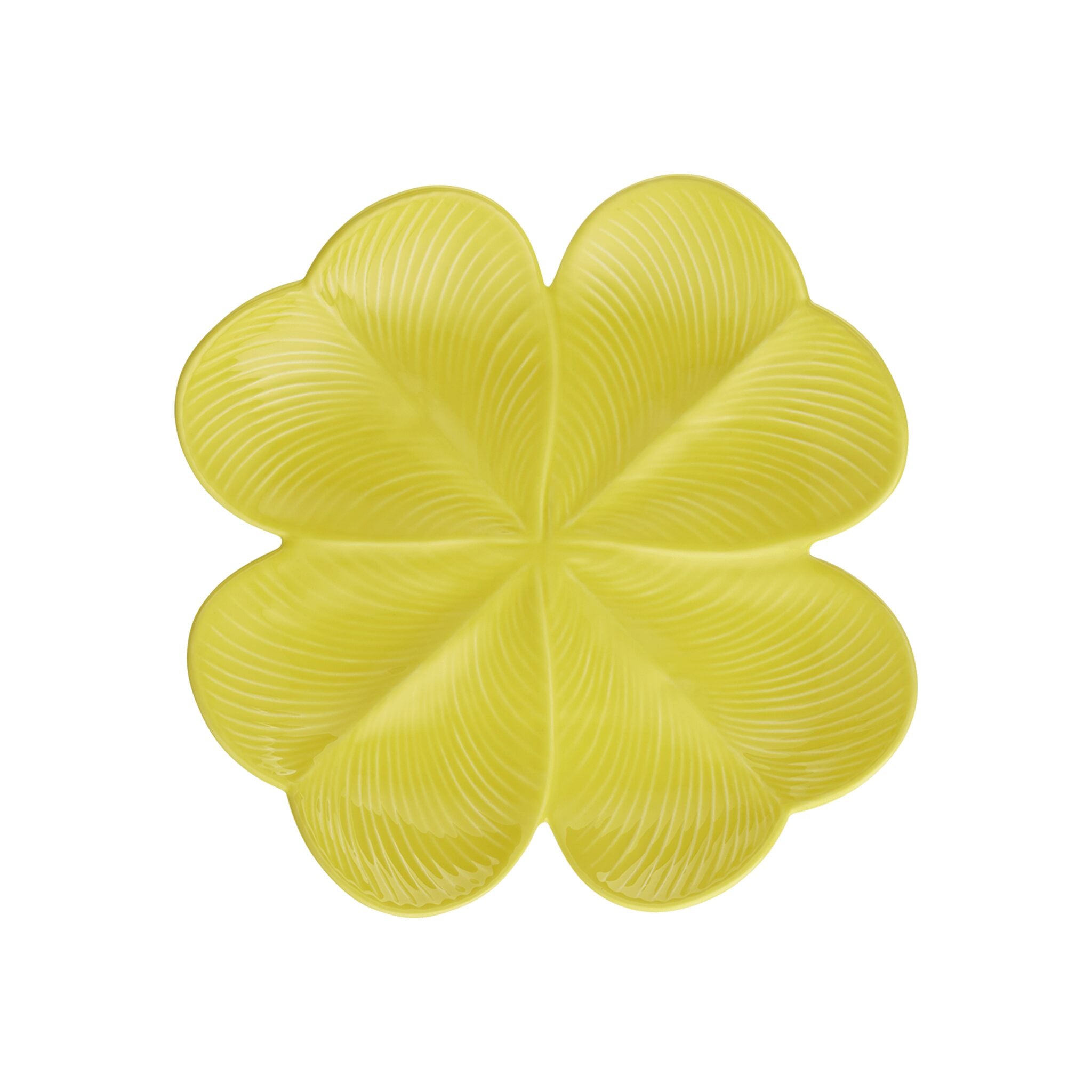 Gien Lemon Clover Centerpiece - Jour De Chance Centerpiece Serving Bowl