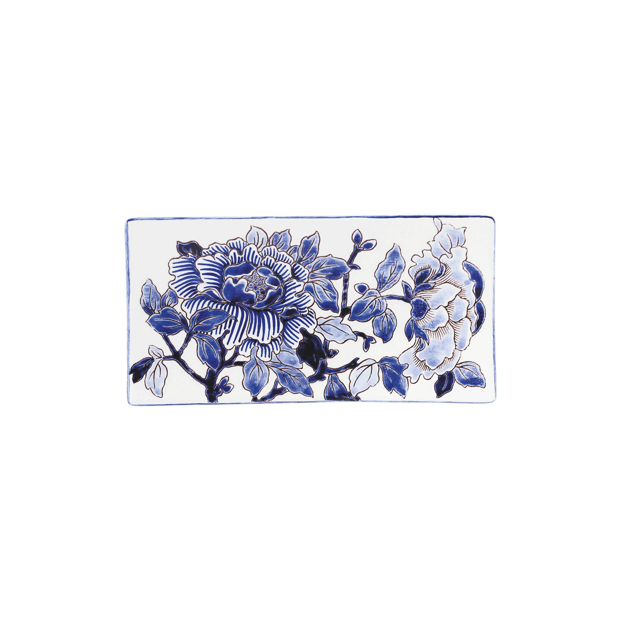 Gien Letter Tray - Pivoines Bleues Letter Trays & Stacking Support