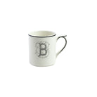 Gien Mug B - Filet Midnight Monogram