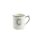 Gien Mug C - Filet Midnight Monogram
