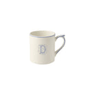 Gien Mug D - Filet Blue Monogram