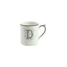 Gien Mug D - Filet Midnight Monogram